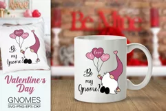 Valentine's Gnome Svg, Be My Gnome Svg, Love Gnome Svg Product Image 2
