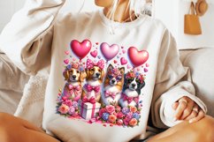 Valentines Day Dogs PNG, Valentine&#039;s Day Puppy Sublimation Product Image 3