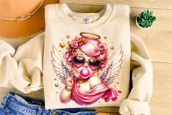 Valentine's Day Cupid PNG, Retro Cupid, Cute Cupid PNG, Love Product Image 1