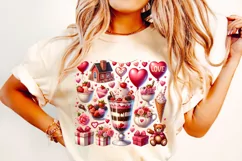 Valentine's Day Drink PNG, Valentine Sublimation, Love Heart Product Image 2