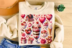 Valentine's Day Drink PNG, Valentine Sublimation, Love Heart Product Image 1