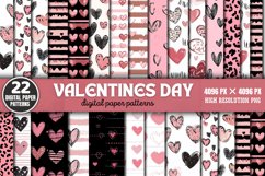 VALENTINES DAY DIGITAL PAPER Bundle PNG Product Image 1