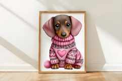 Valentines Day Dog Coquette Clipart Product Image 3