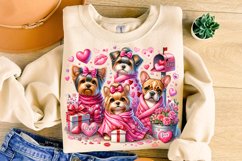 Valentines Day Dogs PNG, Valentine&#039;s Day Puppy Sublimation Product Image 1
