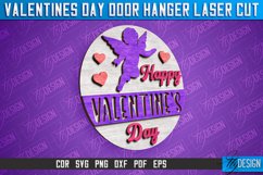 Valentines Day Door Hanger Laser Cut SVG | Laser Cut File Product Image 8