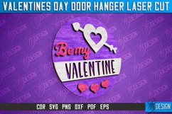 Valentines Day Door Hanger Laser Cut SVG | Laser Cut File Product Image 10