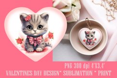 Valentines Day Sublimation Keychains PNG Product Image 1