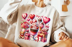 Valentine's Day Drink PNG, Valentine Sublimation, Love Heart Product Image 3