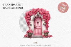 Valentines Day Floral Door Roses Flowers Victorian Love PNG Vintage Transparent Print junk journal collage  scrapbooking designs sublimation printable watercolor antique Floral Door Valentine Day Wedding flowers, fantasy Victorian Vintage Love