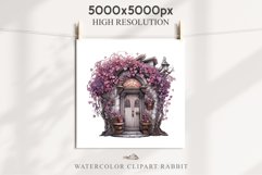 Valentines Day Floral Door Roses Flowers Victorian Love PNG Vintage Transparent Print junk journal collage  scrapbooking designs sublimation printable watercolor antique Floral Door Valentine Day Wedding flowers, fantasy Victorian Vintage Love