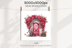 Valentines Day Floral Door Roses Flowers Victorian Love PNG Vintage Transparent Print junk journal collage  scrapbooking designs sublimation printable watercolor antique Floral Door Valentine Day Wedding flowers, fantasy Victorian Vintage Love