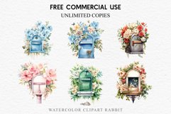 Valentine&#039;s Day Floral Mail Box Post Letter Roses Flowers PNG Vintage Transparent Print junk journal collage scrapbooking designs sublimation printable files  watercolor antique Floral Mail Box Post Letter Valentine Day Wedding flowers, fantasy Victorian
