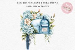 Valentines Day Floral Mail Box Post Letter Roses Flowers PNG Vintage Transparent Print junk journal collage scrapbooking designs sublimation printable files watercolor antique Floral Mail Box Post Letter Valentine Day Wedding flowers, fantasy Victorian