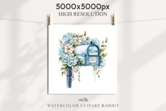 Valentines Day Floral Mail Box Post Letter Roses Flowers PNG Vintage Transparent Print junk journal collage scrapbooking designs sublimation printable files watercolor antique Floral Mail Box Post Letter Valentine Day Wedding flowers, fantasy Victorian
