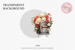 Valentines Day Floral Mail Box Post Letter Roses Flowers PNG Vintage Transparent Print junk journal collage scrapbooking designs sublimation printable files watercolor antique Floral Mail Box Post Letter Valentine Day Angel Boy Angel, fantasy Victorian