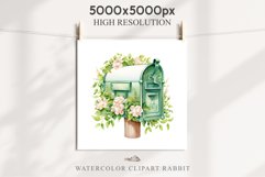 Valentines Day Floral Mail Box Post Letter Roses Flowers PNG Vintage Transparent Print junk journal collage scrapbooking designs sublimation printable files watercolor antique Floral Mail Box Post Letter Valentine Day Wedding flowers, fantasy Victorian