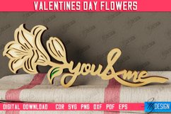 Valentine&#039;s Day Wooden Flowers Laser Cut Bundle |Valentine&#039;s Product Image 6