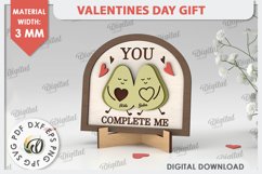 Valentines Day Gifts Laser Cut Bundle. Laser Cut Stand SVG Product Image 3