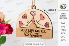 Valentine Gift Ornaments Bundle Lasercut. Valentine Gift SVG Product Image 6