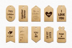 ten valentines day gift tags 