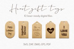 Valentines day gift tags SVG bundle preview