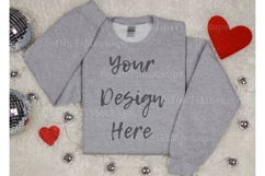 Valentines Day Gildan 18000 Sport Grey sweatshirt mock up Product Image 1