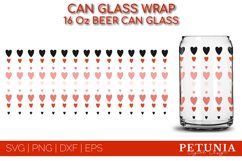 VALENTINES DAY CAN GLASS WRAP CUT FILE BEING USED AS A BEER CAN GLASS WRAP