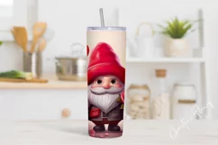 Valentine's Day Gnome Tumbler Wrap PNG | Valentine PNG Product Image 2
