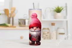 Cute Valentines Gnome Tumbler Wrap PNG | Valentine PNG Product Image 2
