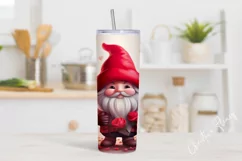 Cute Gnome Valentine Tumbler Wrap PNG | Valentine PNG Product Image 2