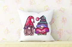 Happy Valentines Day Gnome Couple Sublimation Design, Valentine Clipart, Love Png, Hearts Png
