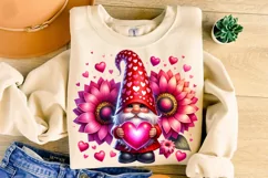 Valentines Day Gnomes PNG, Valentine's Day Sublimation, Love Product Image 1
