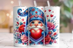 Valentine&#039;s Day Gnomes Tumbler Wrap, Valentine Gnome Tumbler Product Image 1
