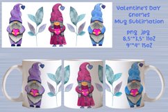 Valentines Day Gnomes Mug Sublimation