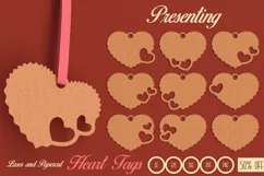 valentines day heart tags svg