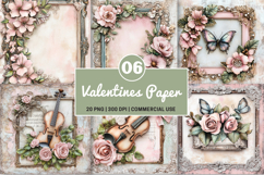 Valentines Day Junk Journal Paper Product Image 1