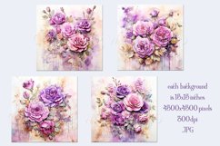 Valentine&#039;s Day, Vintage Floral Junk Journal Backgrounds, 13 Product Image 2