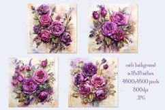 Valentine&#039;s Day, Vintage Floral Junk Journal Backgrounds, 14 Product Image 2
