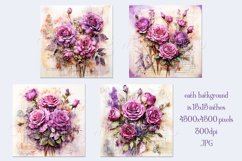 Valentine&#039;s Day, Vintage Floral Junk Journal Backgrounds, 15 Product Image 2