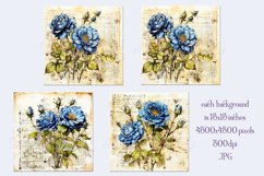 Valentine&#039;s Day, Vintage Floral Junk Journal Backgrounds, 25 Product Image 2