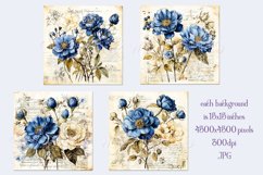 Valentine&#039;s Day, Vintage Floral Junk Journal Backgrounds, 26 Product Image 2