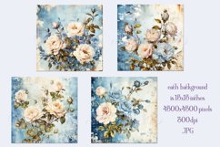 Valentine&#039;s Day, Vintage Floral Junk Journal Backgrounds, 34 Product Image 2