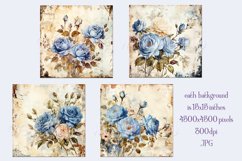Valentine&#039;s Day, Vintage Floral Junk Journal Backgrounds, 35 Product Image 2