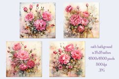 Valentine&#039;s Day, Vintage Floral Junk Journal Backgrounds, s7 Product Image 2