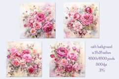 Valentine&#039;s Day, Vintage Floral Junk Journal Backgrounds, s8 Product Image 2