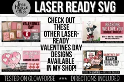 Other valentines and love themed laser svg files available for purchase at tree house office