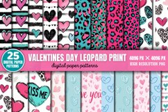 Valentines Day Leopard Print Patterns Bundle PNG Product Image 1