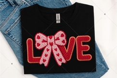 Valentine's Day Love PNG,Faux Knitted Yarn Texture Valentine Product Image 6