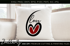 Valentine's Day SVG PNG EPS DXF Love Heart SVG for Cricut Product Image 1
