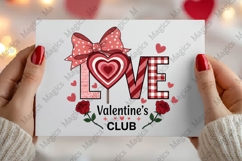 Valentines Day Love PNG with Bow &amp; Heart Sublimation Product Image 2